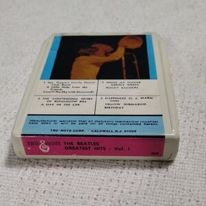 Vintage The Beatles Greatest Hits Vol. 1 8-Track Tape